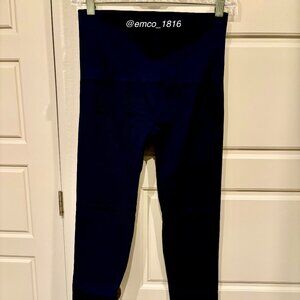 Spanx Look At Me Now Seamless Navy Leggings Navy Blue, 23-25 inches, Size XL